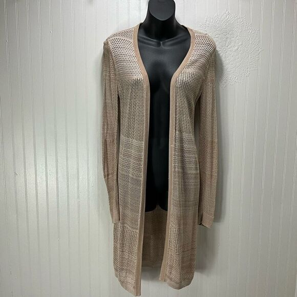 WHITE HOUSE BLACK MARKET Long Open Cardigan - Picture 1 of 4